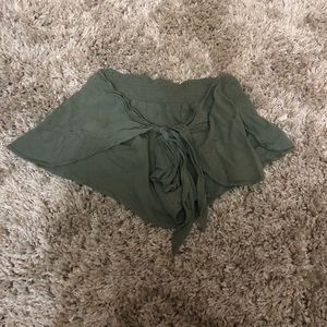 Front the green shorts